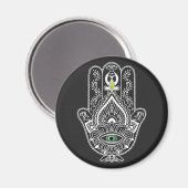 Green Eyed Protector Hamza Hand Magneet (Voorkant / Achterkant)