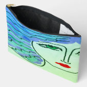 Green Eyes Abstracte digitale kunst Etui (Open)