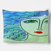 Green Eyes Abstracte digitale kunst Etui (Achterkant)