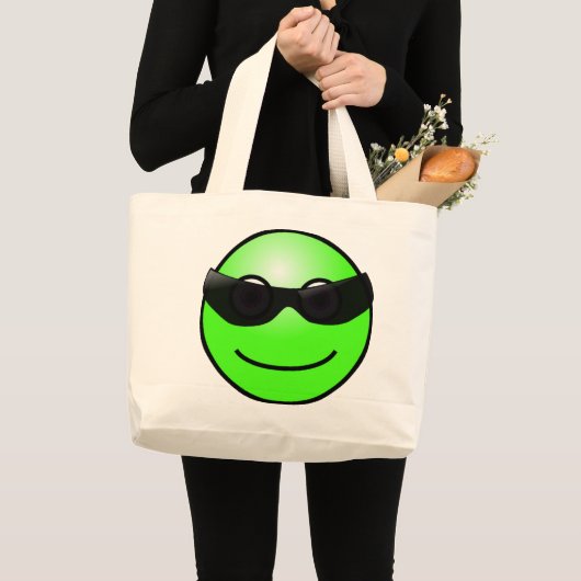 Green Face Canvas tas (Voorkant (product))
