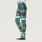 Green Fair Isle Pattern Leggings (Links)