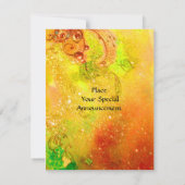 GREEN FAIRY yellow blue Silver Kaart (Achterkant)