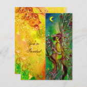 GREEN FAIRY yellow blue Silver Kaart (Voorkant / Achterkant)