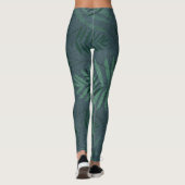Green Fall Leaves Leggings (Achterkant)