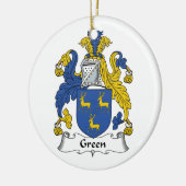 Green Family Crest Keramisch Ornament (Links)
