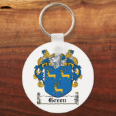 Green Family Crest Sleutelhanger (Voorkant)
