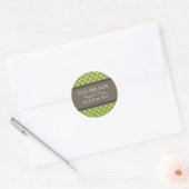 Green Fancy treillis Enregistrer les stickers Date (Enveloppe)