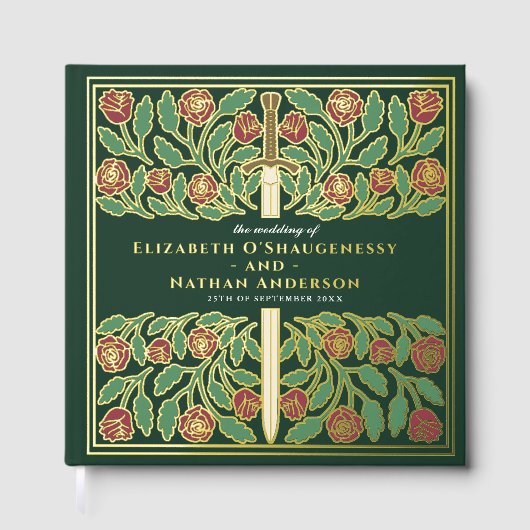 Green Fantasy Royal Medieval Sword Wedding (Recto)