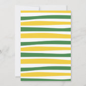 Green Farm Tractor Invitation d'anniversaire (Dos)