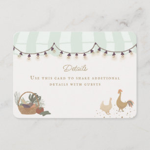 Green Farmers Market Boerderij Verse details Invoe Informatiekaartje