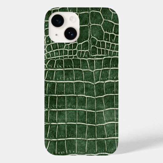 Green Faux Crocodile Case-Mate iPhone Case (Achterkant)