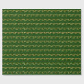 Green, Faux Gold 57th (57th) Event Cadeaupapier (Vlak)