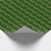 Green, Faux Gold 57th (57th) Event Cadeaupapier (Hoek)