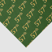 Green, Faux Gold 57th (57th) Event Tissuepapier (Detail)