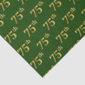 Green, Faux Gold 75th (75e) event Tissuepapier (Detail)