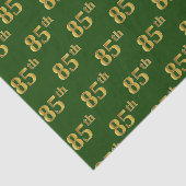 Green, Faux Gold 85th (85th) Event Tissuepapier (Detail)