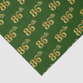 Green, Faux Gold 86th (86th) Event Tissuepapier (Detail)