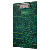 Green Faux Leather Style Clipboard Klembord (Links)