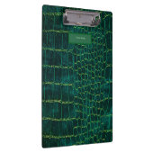 Green Faux Leather Style Clipboard Klembord (Rechts)
