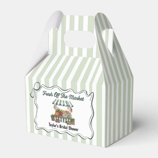 Green Favor Box Bedankdoosjes (Voorkant Zijde)