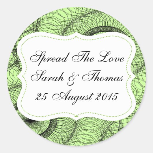 Green Favours Jam Jar Les Étiquettes Diffusent L'A (Devant)