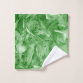 Green Feathers Bad Handdoek (Wasdoekje)
