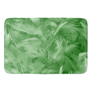 Green Feathers Badmat