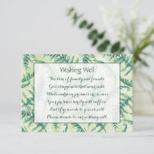 Green Ferme Mariage Wishing Well Cartes (Debout devant)