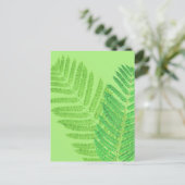 Green Fern Briefkaart (Staand voorkant)