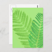 Green Fern Briefkaart (Voorkant / Achterkant)