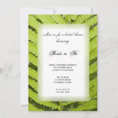 Green Fern Fond Forte nuptiale Invitation (Devant)