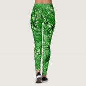 Green Fern Ladies Leggings (Dos)