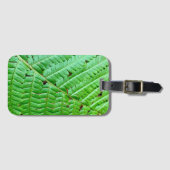 Green Fern Leaf Bagagelabel (Voorkant (horizontaal))