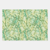 Green Fern Leaves Inpakpapier Vel (Voorkant)