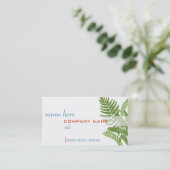 Green Fern Leaves Profile Card Visitekaartje (Staand voorkant)