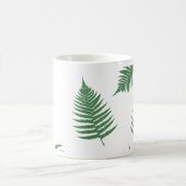 Green Fern Lucky Motif Coffee Mug Cup (Centre)