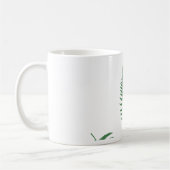 Green Fern Lucky Motif Coffee Mug Cup (Gauche)