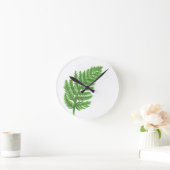 Green Fern Ronde Klok (Huis)