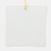 Green Ferns bos botanisch Keramisch Ornament (Achterkant)