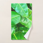 Green feuille Palm Leaf feuillage tropical jungle (Serviette à main)