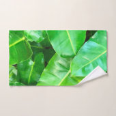 Green feuille Palm Leaf feuillage tropical jungle (Serviette à main)