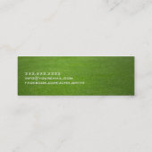 Green Field Golf instructeur Mini Visitekaartje (Achterkant)