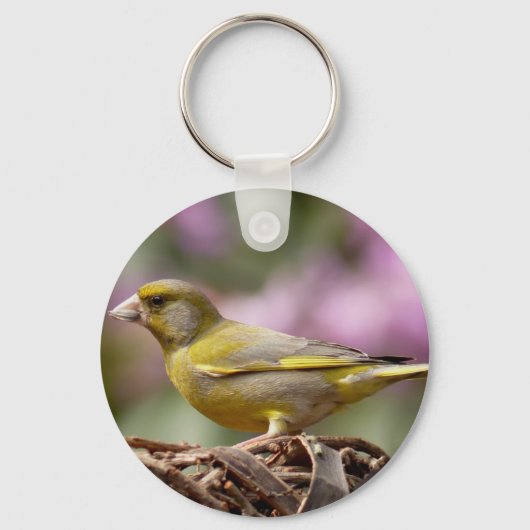 Green Finch Sleutelhanger (Voorkant)