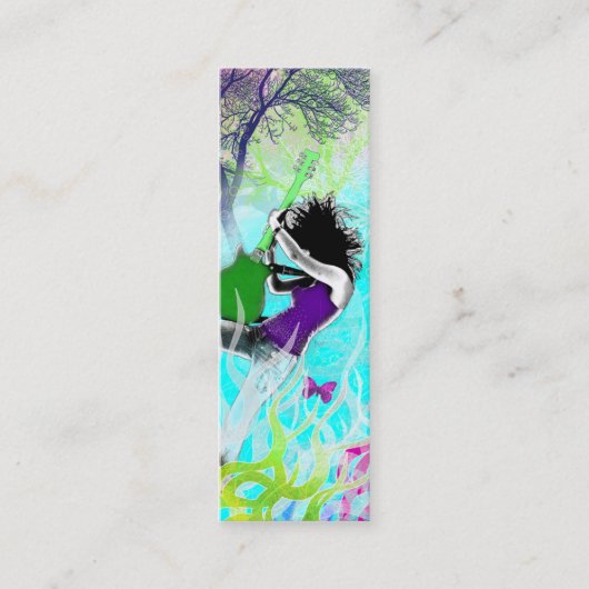 Green Fire - Skinny Card Mini Visitekaartje (Voorkant)