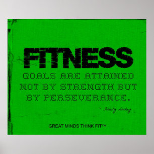 Green Fitness Poster - Motivatie!