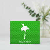 Green Flamingo Briefkaart (Staand voorkant)