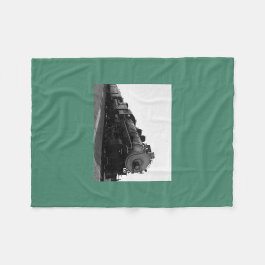 Green Fleece Blanket Steam Engine (Voorkant (Horizontaal))
