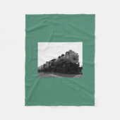 Green Fleece Blanket Steam Engine (Voorkant)