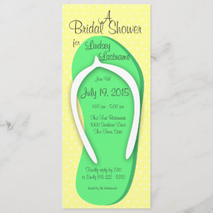 Green Flip Flop Vrijgezellenfeest Kaart