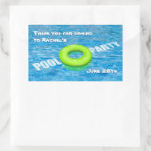 Green Floatie Pool Party Sticker (Tas)